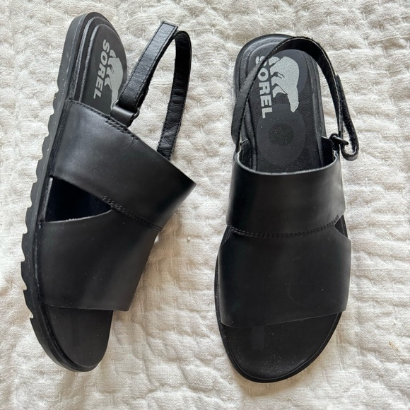 Sorel Shoes - SOREL Ella II Slingback Sandal in Black - Women's 7.5